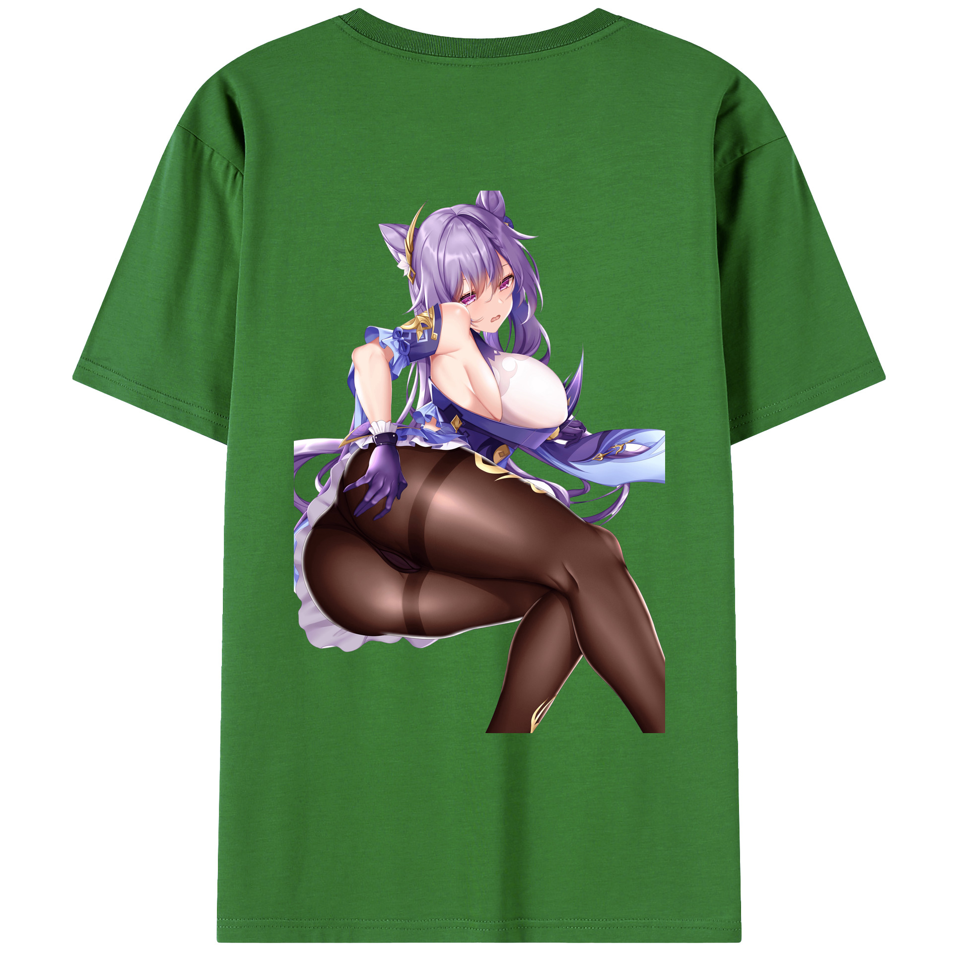 げんし神 刻晴 こくせい genshin Kokusei レディース半袖Tシャツ(バックプリント)